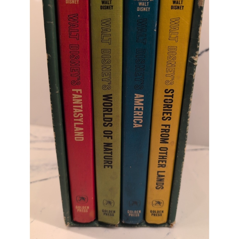 Walt Disney's Wonderful Worlds of Fantasyland 4 Vol. Book Set w/Slipcase Vintage - Picture 5 of 10